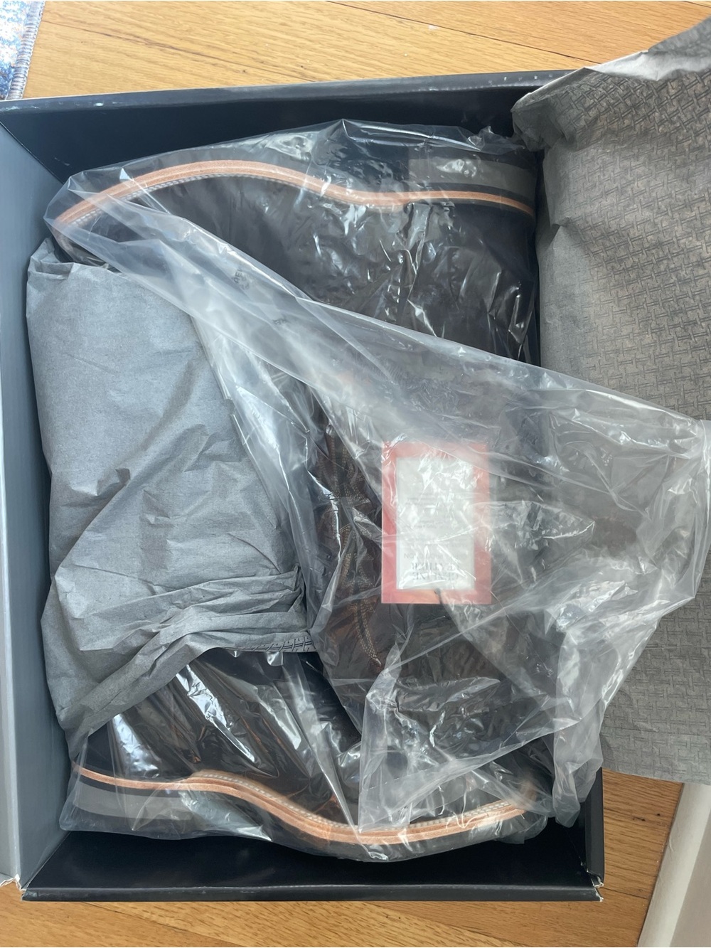 NEW IN BOX Lucchese Men's Brown Leather Cowboy Boots - Picture 5 of 5